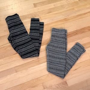 Women’s Dakini Nordic Fair Isle Merino Wool Base Layer Leggings Bundle